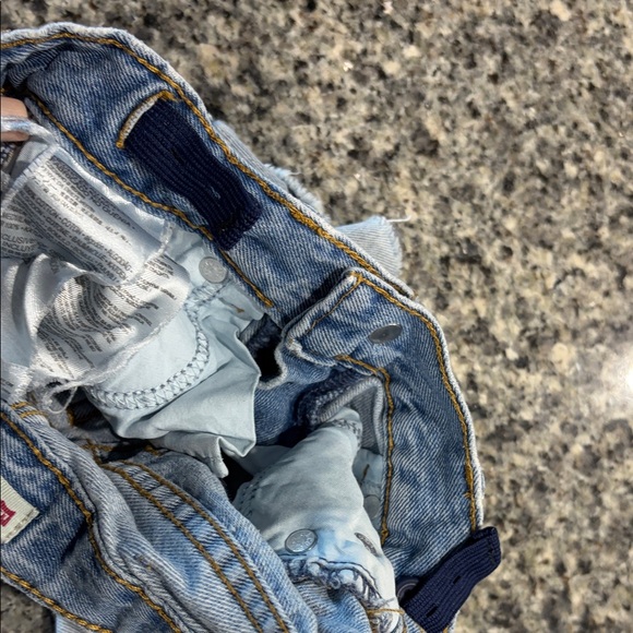 Levi's Light Blue Denim Kids Shorts - Picture 9 of 15
